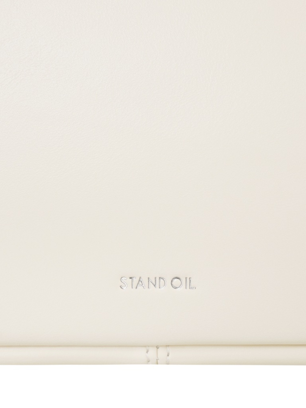 Stand Oil Cream Tote with Double Top Handles